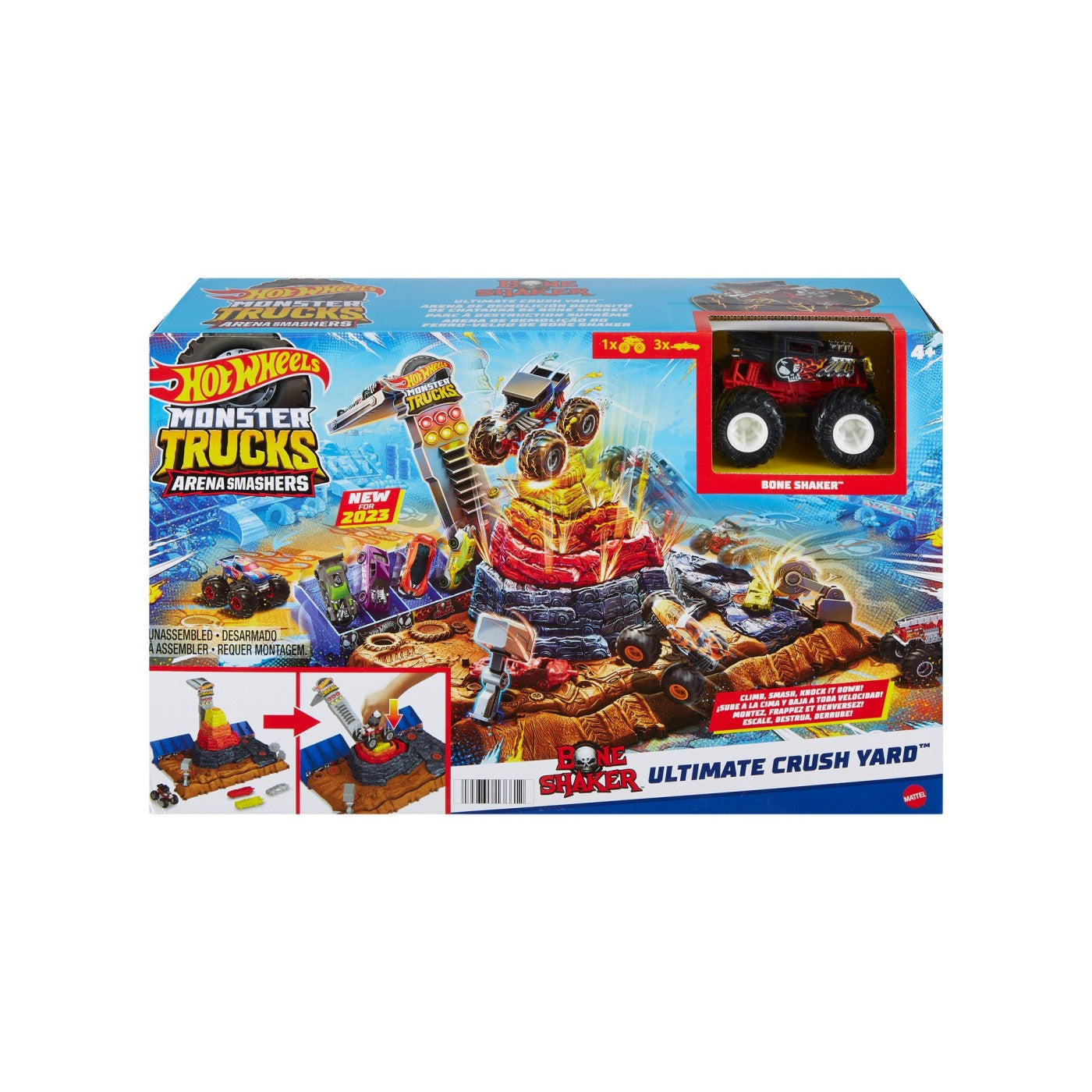 HOT WHEELS MONSTER TRUCKS ARENA SMASHERS BONE SHAKER - Imagine 1 [ps:edacbad2-ca00-4969-96d3-0f18b481d832]