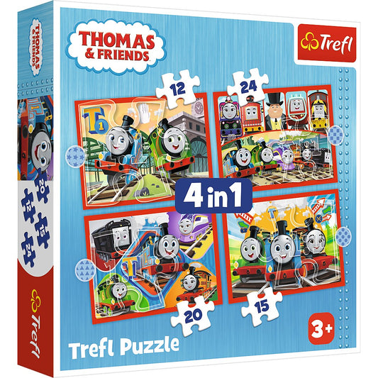 PUZZLE TREFL 4IN1 THOMAS TRENULETELE AMUZANTE - Imagine 1 [ps:c69f0e8f-34d1-462b-930f-89600046cf2c]