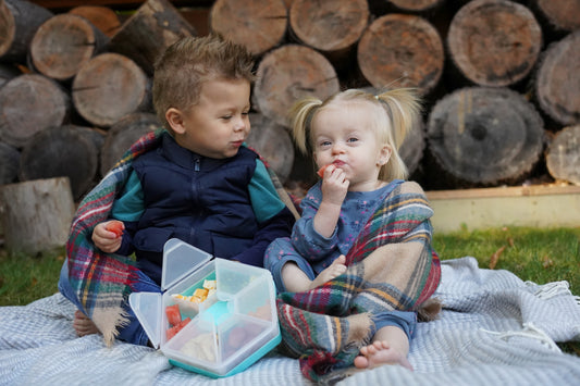 CUTIE SNACK HEXAGON SNACKLE 6 COMPARTMENTE, MELII, PINK - Imagine 1