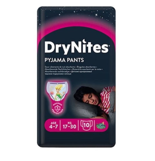 Huggies DryNites Conv 4-7 ani  Girl 10 buc, 17-30 kg - Imagine 1