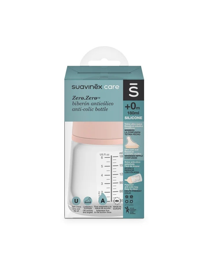 Biberon cu debit variabil Zero Zero 180 ml Suavinex - Imagine 1 [ps:53922210-dc9e-4fd7-87d0-d7e08f995285]