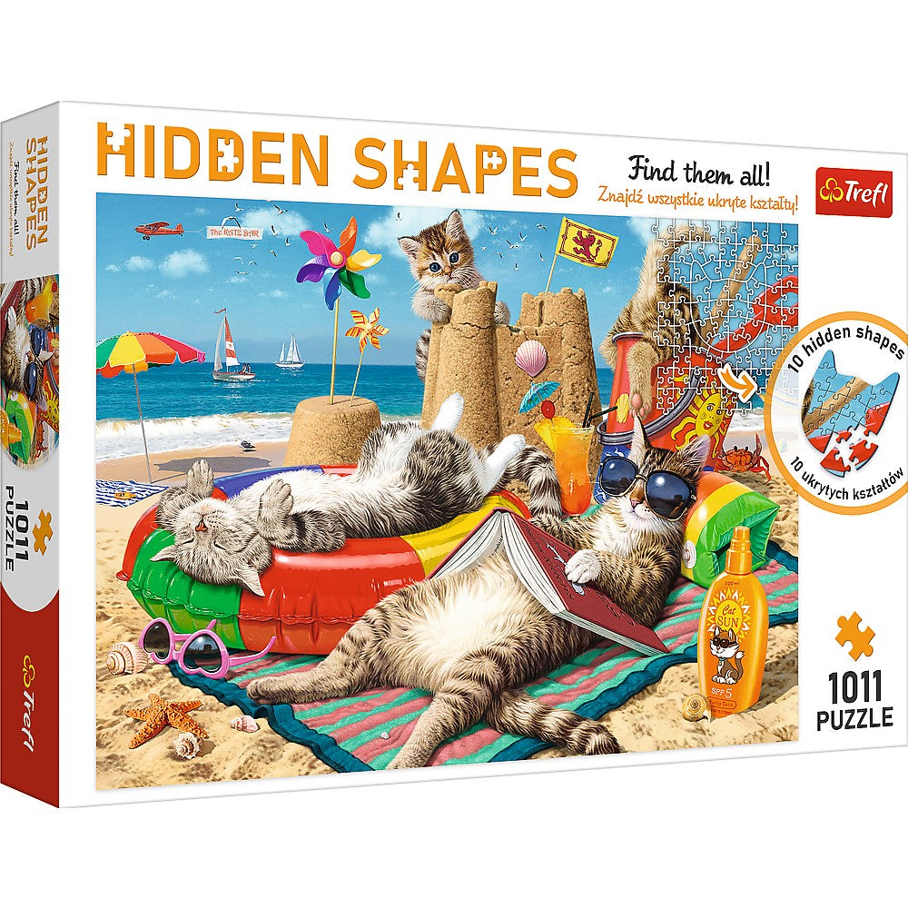 PUZZLE TREFL 1000 FORME ASCUNSE FELINELE DRAGUTE - Imagine 1 [ps:7edd92f9-95f1-4017-a9b2-b577d7f43b1d]