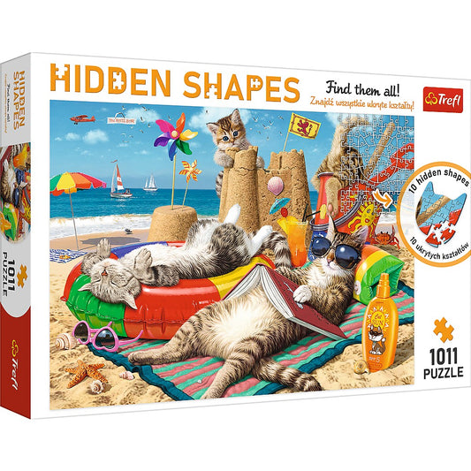 PUZZLE TREFL 1000 FORME ASCUNSE FELINELE DRAGUTE - Imagine 1 [ps:7edd92f9-95f1-4017-a9b2-b577d7f43b1d]
