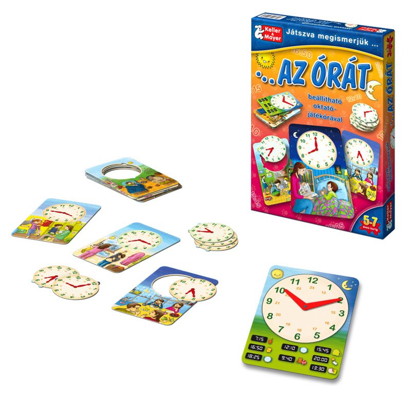 Ceas Educativ Játszva megismerjük az órat - Keller & Mayer - Default Title (1) [ps:c2e7529a-935d-4dc9-8a86-f4eb531bbffa]