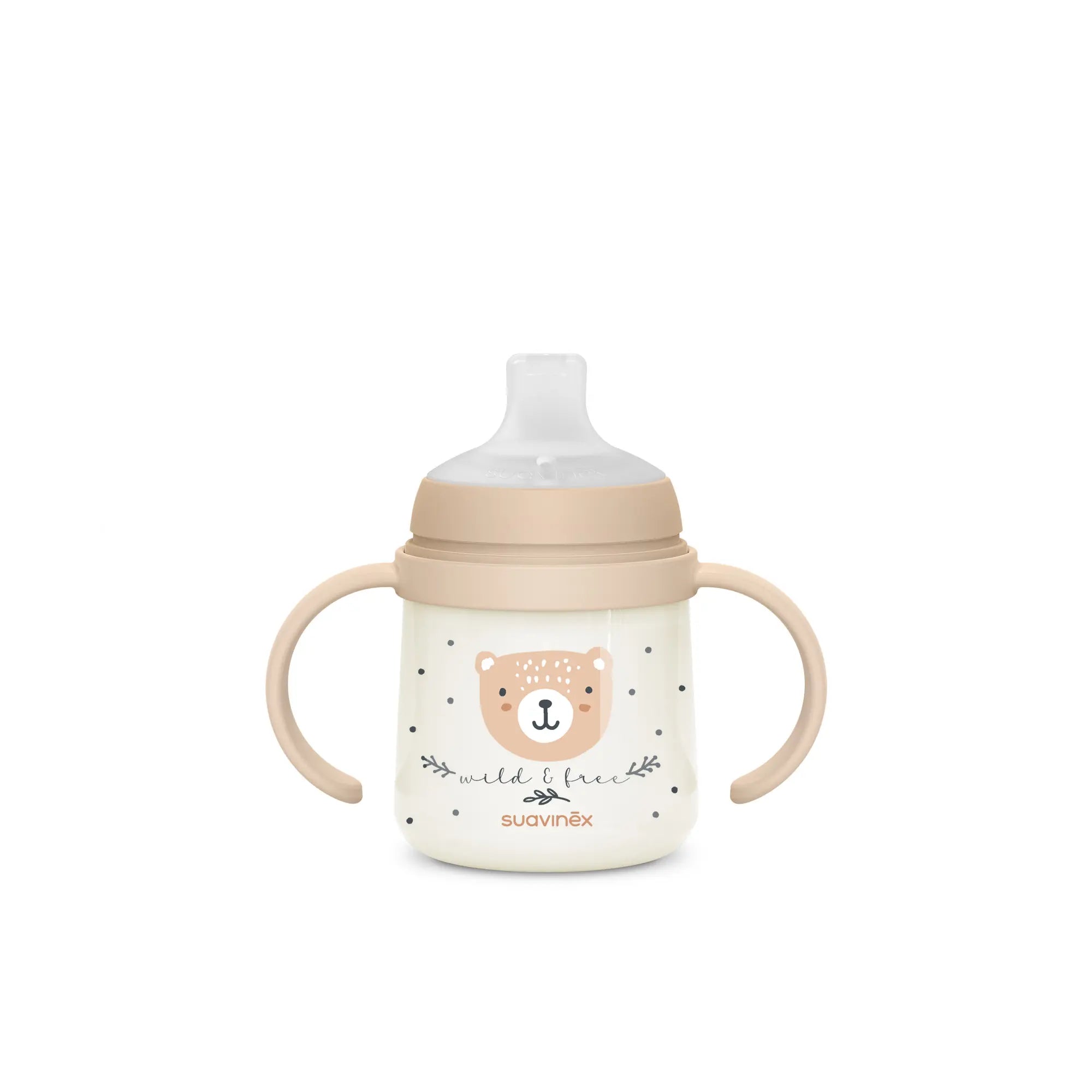 Cană Antrenament Suavinex cu Cioc Silicon, 150ml - Roz - Bej (1) [ps:e228aa7c-1f0b-4568-95ce-02378e01e757]