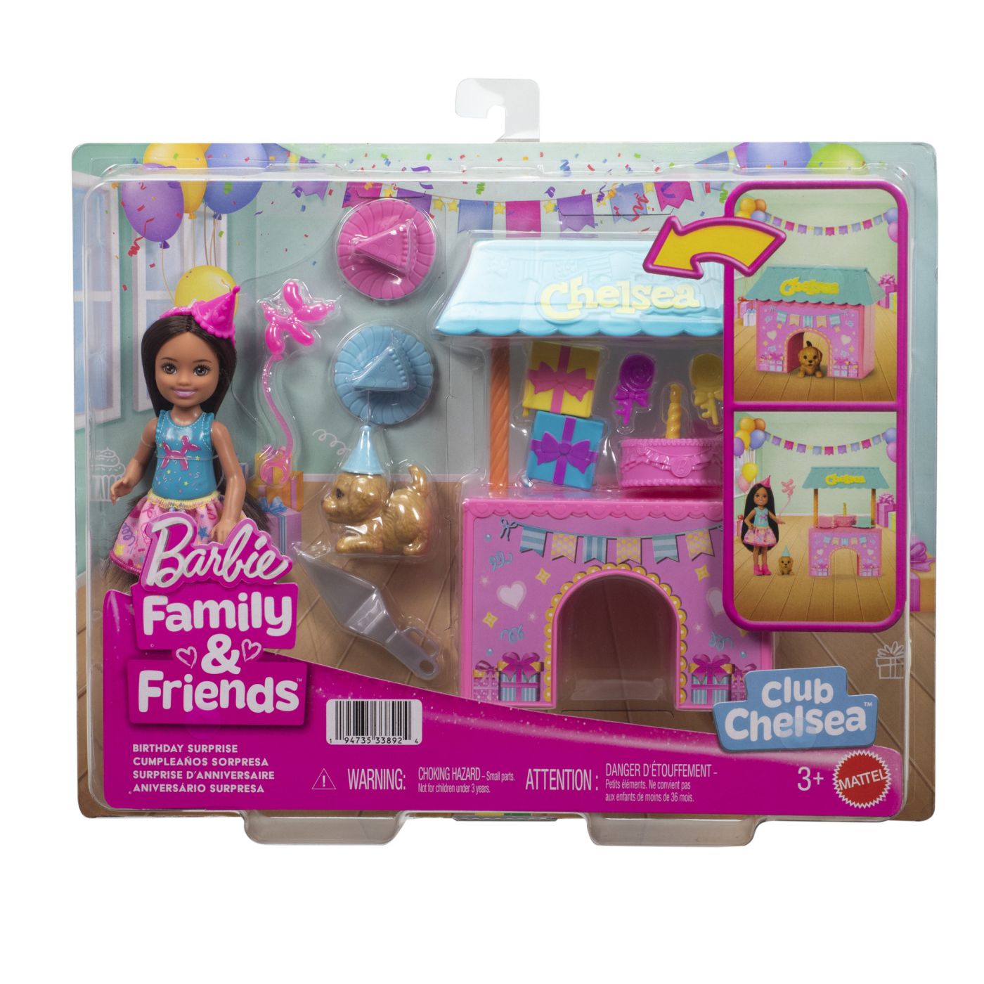 BARBIE FAMILY AND FRIENDS SET CLUBUL LUI CHELSEA ZI DE - Imagine 1