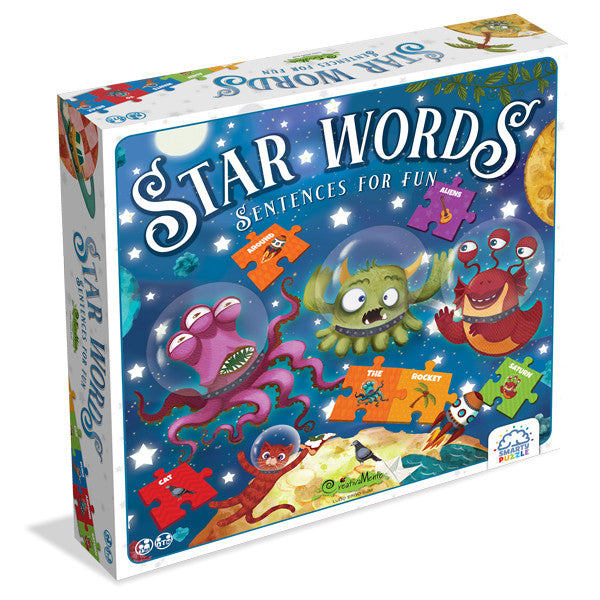 Joc educativ Smarty Puzzle- Star Words CreativaMente - Imagine 1 [ps:9a800b1d-555e-4284-8ff7-ca98e693d251]