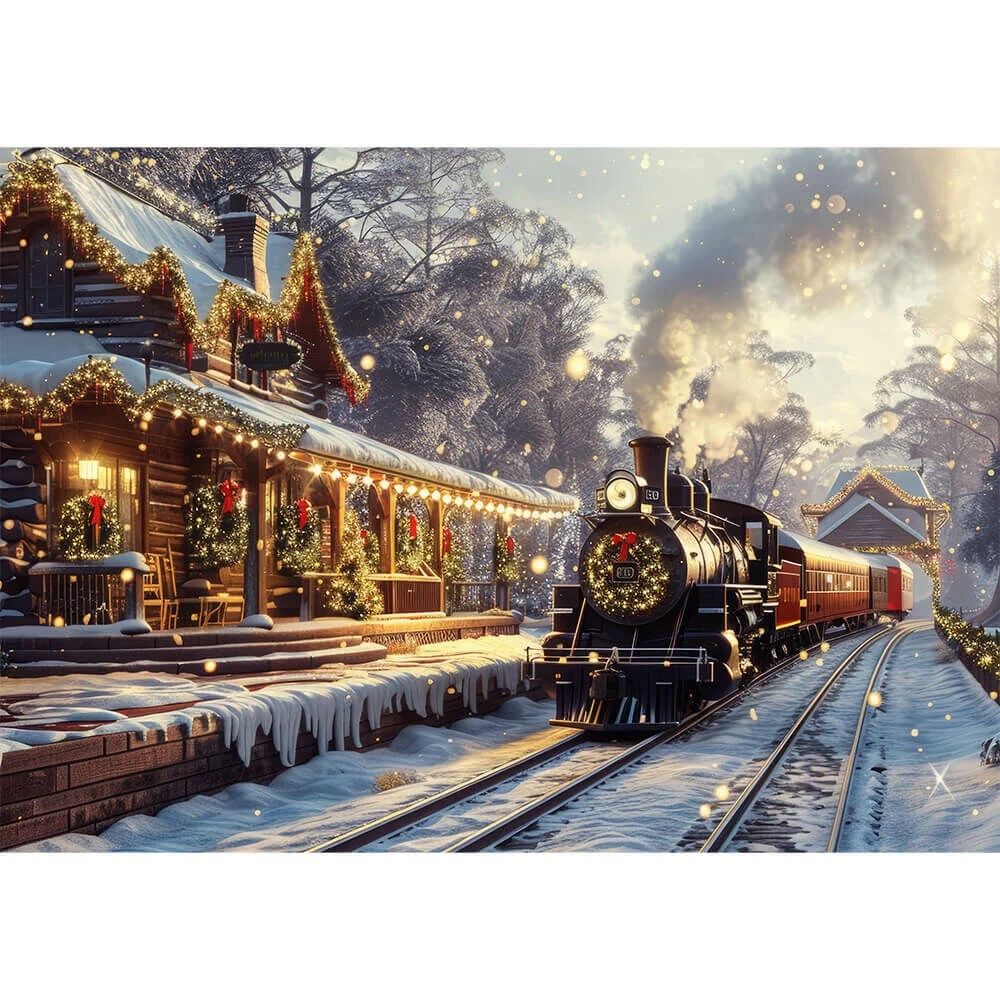 Puzzle Trefl 1000 Piese - Christmas Express cu Poster - Default Title (1) [ps:843d68ab-7ece-4552-ac66-299ad0f7be66]
