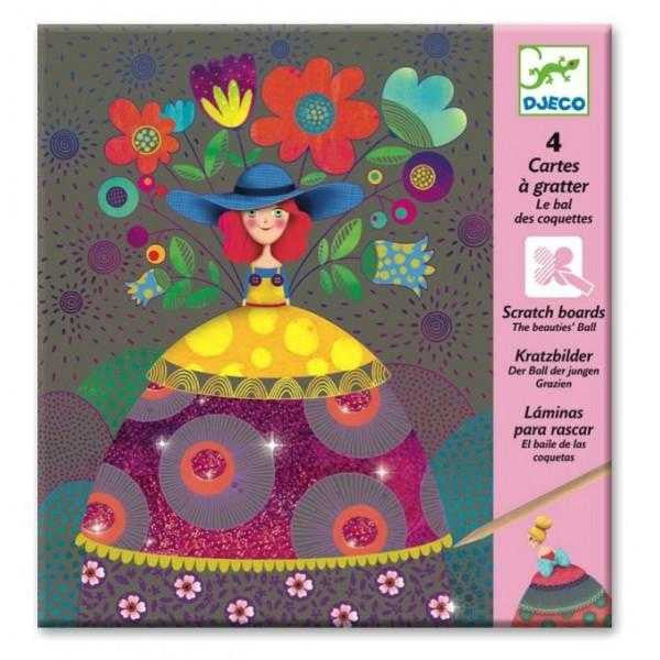 Joc creativ de razuit Fete frumoase, Djeco - Imagine 1 [ps:8faf2527-c228-4ad7-9c47-10800766e0f9]