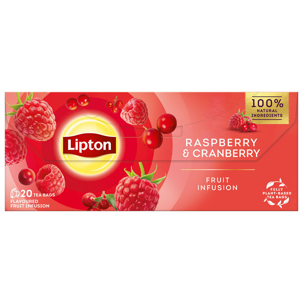 LIPTON Zmeura si Merisoare, ceai, fructe, 20 pliculete - Imagine 1 [ps:46381343-c93b-489c-85d1-75fdc8905a7d]