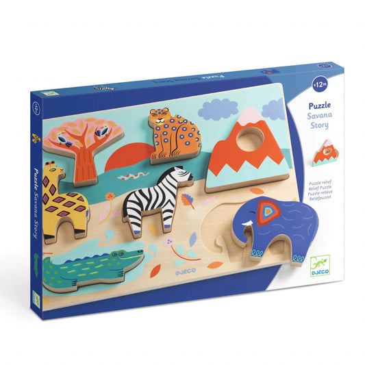 Puzzle Savana, Djeco - Imagine 1