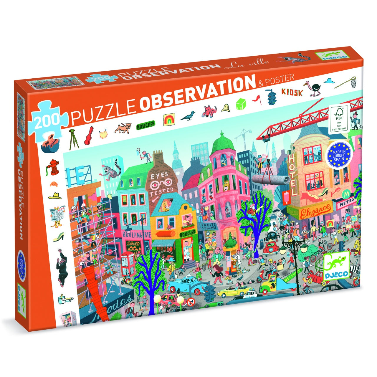 Puzzle observatie Orasul, Djeco - Imagine 1 [ps:116b24b9-da5b-452e-a8c5-c70ab6bdb4f2]