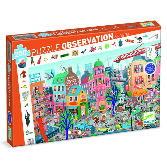 Puzzle observatie Orasul, Djeco - Imagine 1 [ps:116b24b9-da5b-452e-a8c5-c70ab6bdb4f2]
