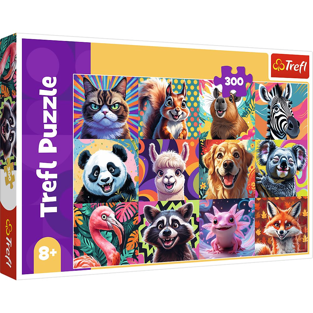 PUZZLE TREFL 300 PORTRETE AMUZANTE DE ANIMALE - Imagine 1 [ps:3dbaefdd-d869-4579-976b-6f49f4c4494a]