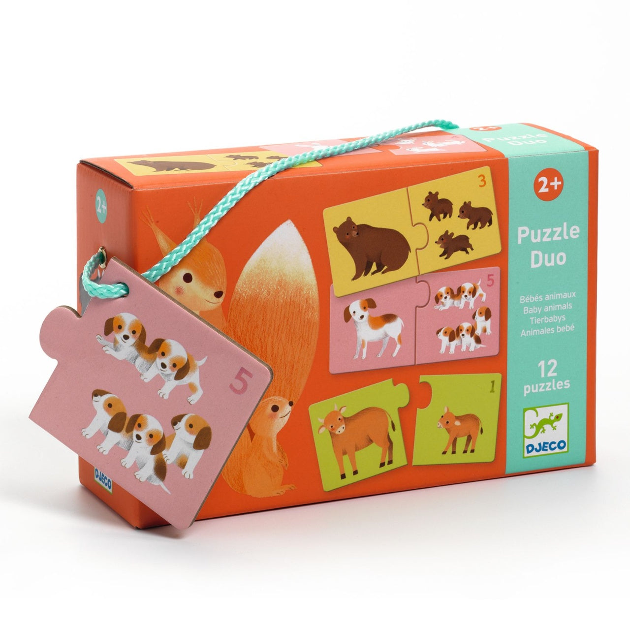 Puzzle duo asociere mama-pui, Djeco - Imagine 1 [ps:16ce976c-2bd0-4348-a323-a02c660d7817]