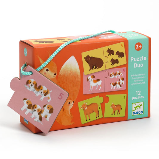 Puzzle duo asociere mama-pui, Djeco - Imagine 1 [ps:16ce976c-2bd0-4348-a323-a02c660d7817]