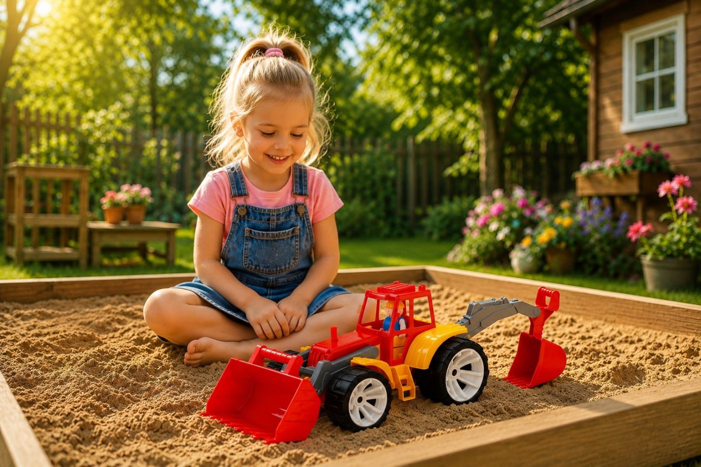 Tractor BAMS 2 cu 2 Cupe Militar - Viva Toys - ROSU PORTOCALIU (1) [ps:861e436e-6035-4a78-b54b-a374f2fb684c]