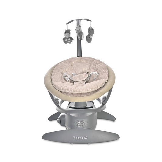 Leagăn Electric Rotativ Lorelli Toscana, Grey Trees - Beige Dots (1) [ps:070fddd3-a629-437a-b314-d6d4b185383f]