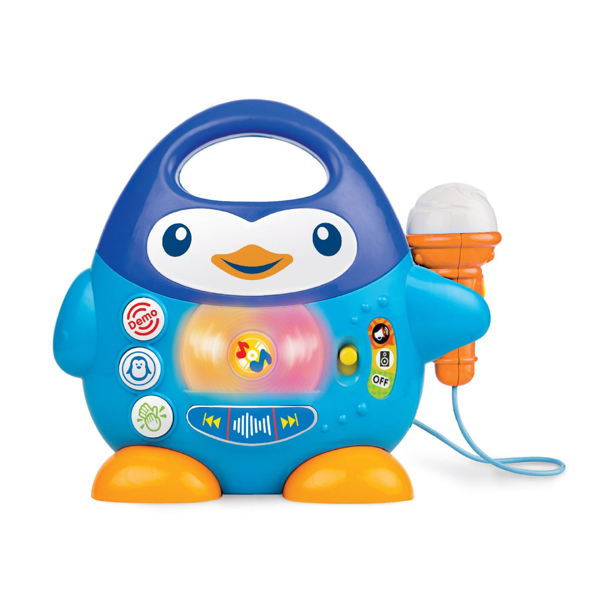 Player Muzical Pinguin WinFun cu Microfon și LED-uri - Default Title (1) [ps:81304a44-6c23-4a11-82bf-57dcacd99038]