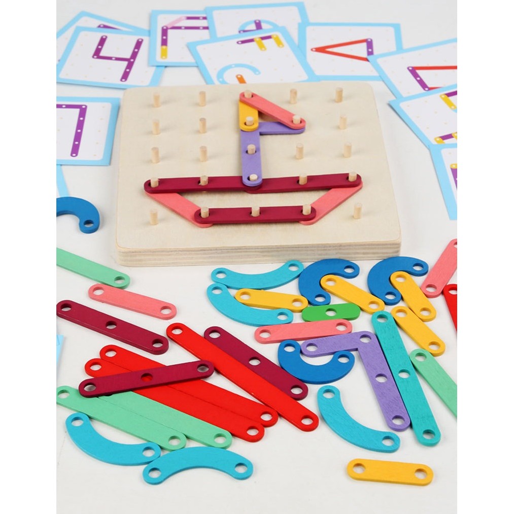 Jucărie Montessori Pegboard Flippy, Lemn, Forme și Litere - Default Title (1) [ps:4186b77c-b3e1-4003-bd54-c68b58113568]
