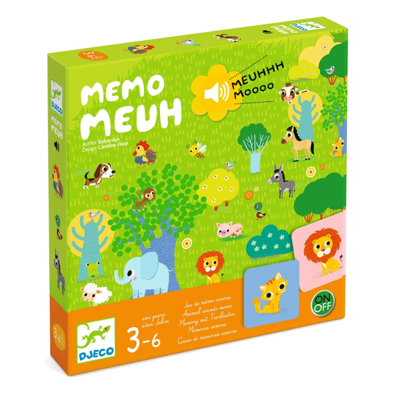 Joc de memorie cu sunete Memo Meuh, Djeco - Imagine 1 [ps:2266868c-df72-4fd8-9cd5-07418b4406ae]