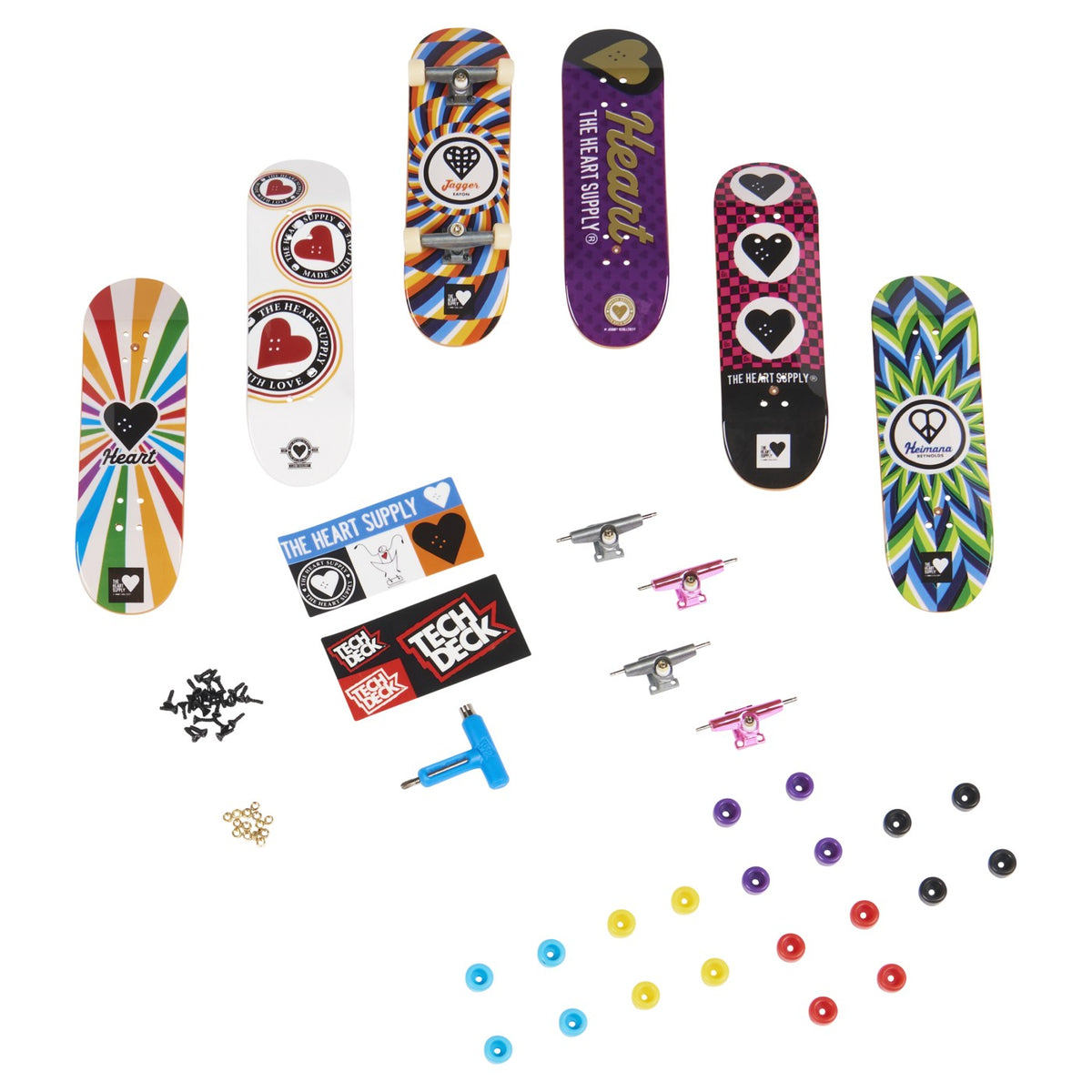 TECH DECK PACHET 6 PIESE CU ACCESORII FINGERBOARD HEART - Heart (1) [ps:04193266-d397-45f7-91e7-070bd6a4a76b]