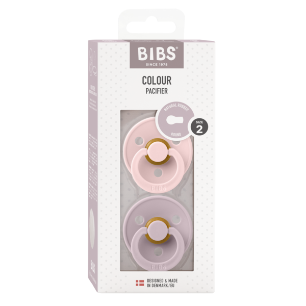 Set 2 Suzete BIBS Colour Latex, Tetina Simetrică, 0 luni - Lila (1) [ps:a8e4a722-d1f2-4362-a497-6a4ec36510de]