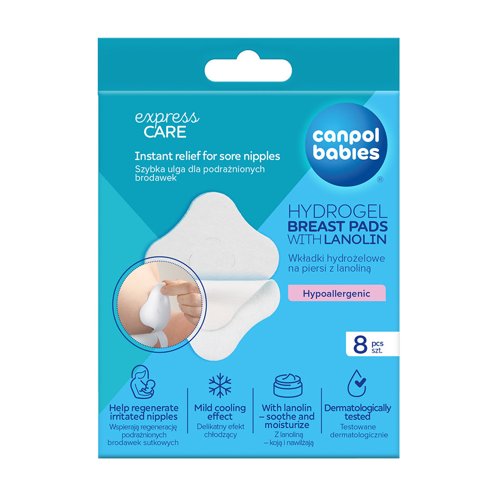 Tampoane de sân calmante dinhidrogel cu lanolina, 8 Buc - Imagine 1