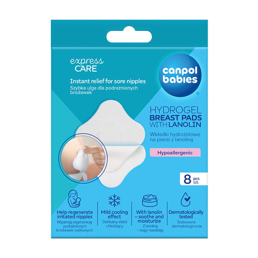 Tampoane de sân calmante dinhidrogel cu lanolina, 8 Buc - Imagine 1