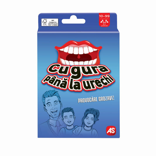JOC DE CARTI CU GURA PANA LA URECHI AS - Imagine 1