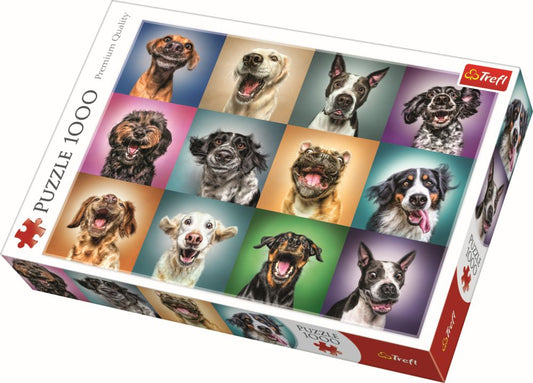 PUZZLE TREFL 1000 PORTRET CATELUSI SIMPATICI - Imagine 1 [ps:f7d19d92-a816-4782-8650-b71d40dce2c7]