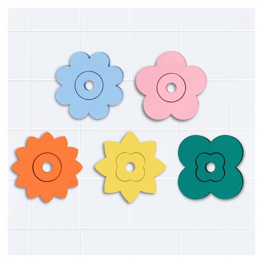 Puzzle de Baie Meduze Colorate, 10 piese, Quut Toys - Flower power (1) [ps:33862352-c626-4384-b3b6-21285ad14f3a]