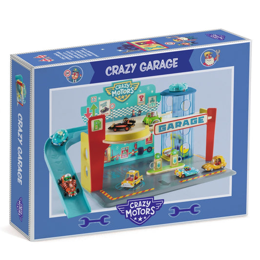 Garaj pentru masinile Crazy Motors, Djeco - Imagine 1 [ps:724c708a-397f-4128-b4d8-67e39de16356]