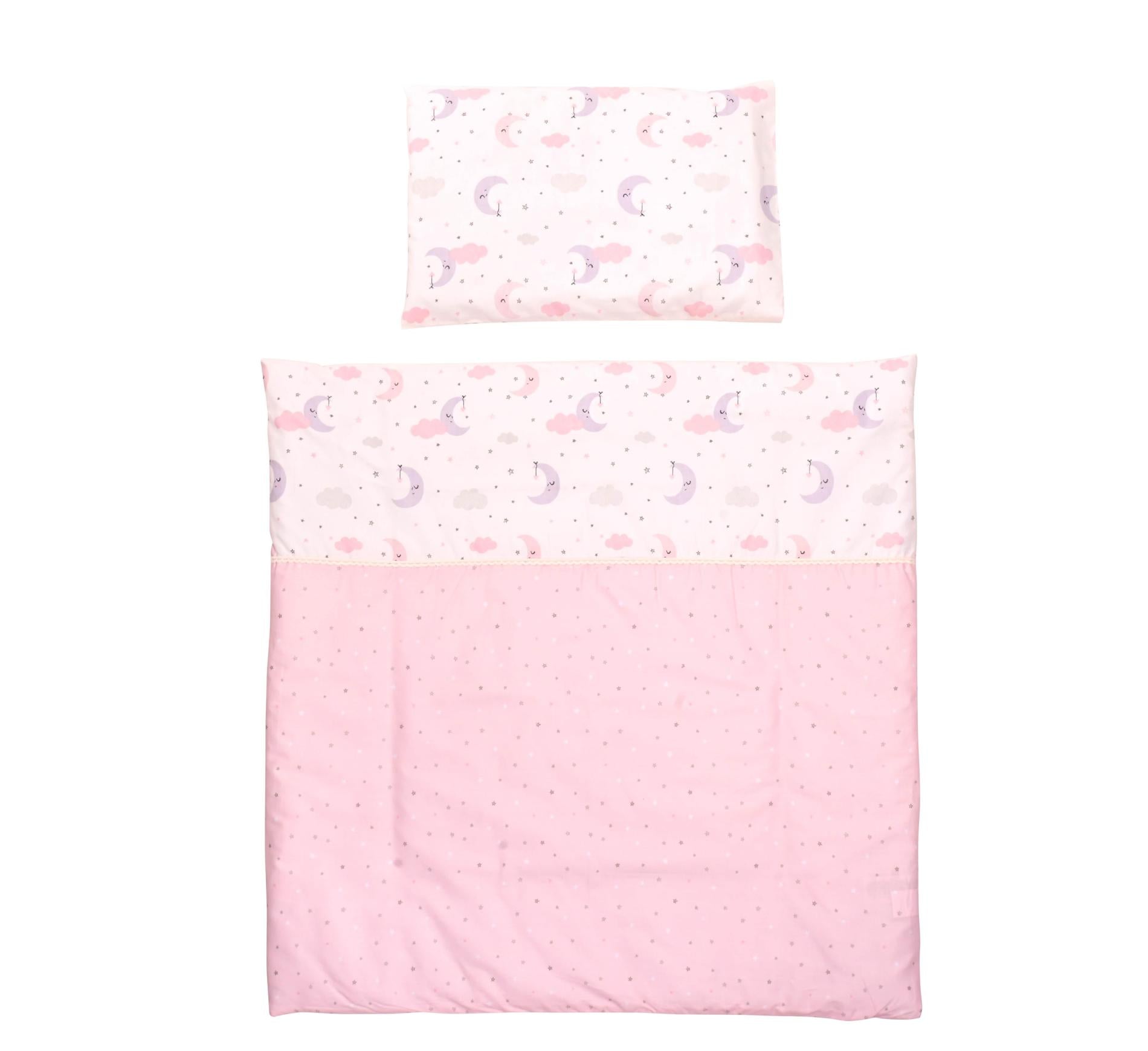 Set Lenjerie Pat Balansoar Lorelli First Dreams, 7 piese - Pink Moons & Stars (1) [ps:11d6f8eb-43d0-4caf-a0b2-b1f1a6a12406]