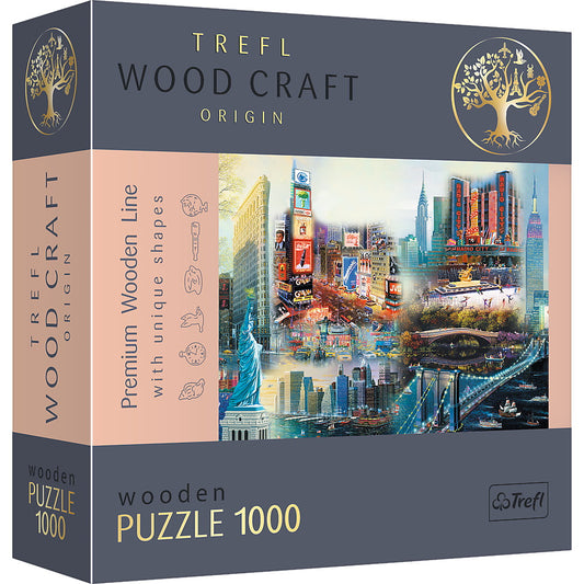 PUZZLE TREFL DIN LEMN 1000 PIESE NEW YORK - Imagine 1 [ps:33d6d240-efae-44e1-b3cb-448e8f2fabf6]