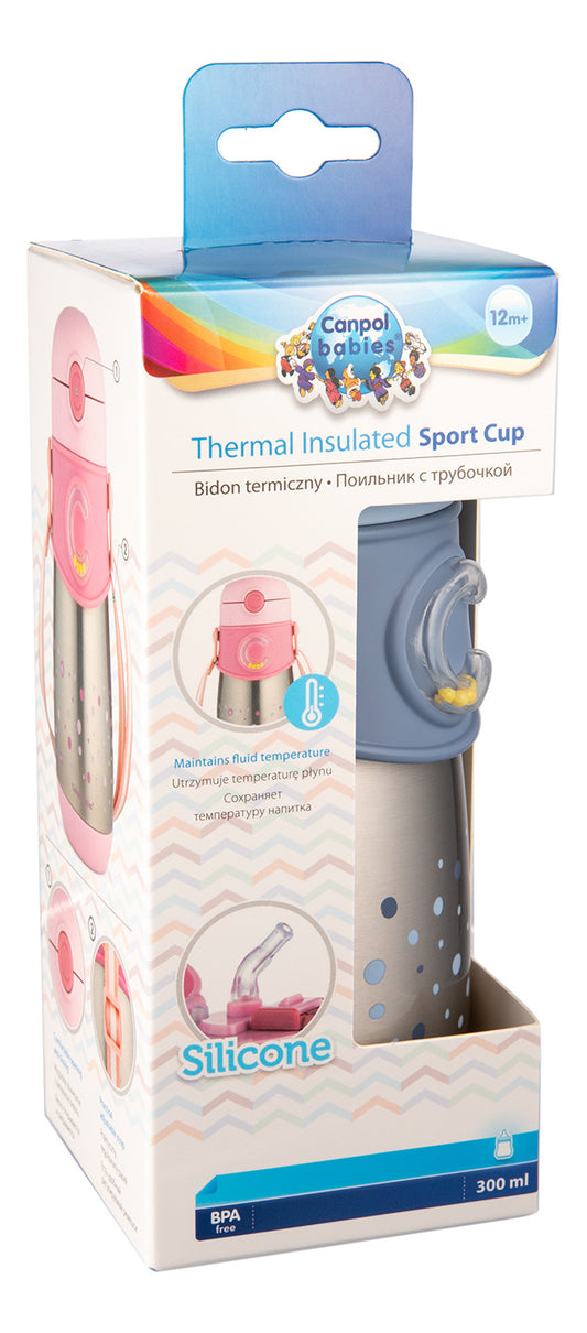 Canpol Babies Cana Termos Cu Pai Din Silicon 300ml [ps:423596bc-bf0b-418c-8703-8acc944f7d54]