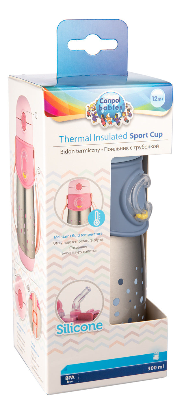 Canpol Babies Cana Termos Cu Pai Din Silicon 300ml [ps:423596bc-bf0b-418c-8703-8acc944f7d54]