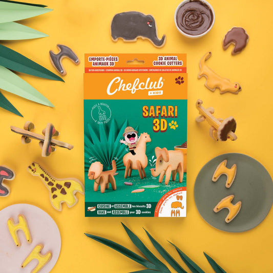 Set de forme de biscuiti Safari 3D, Chefclub kids - Imagine 1 [ps:96569e3e-1124-4392-b0cc-c0cd037e0126]
