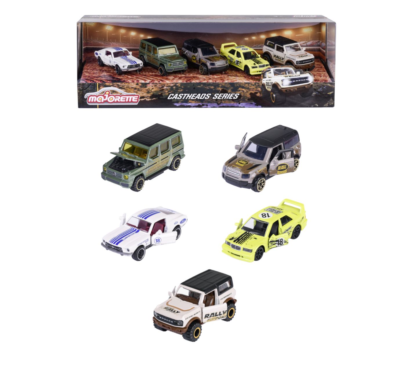 MAJORETTE CASTHEADS SERIES SET 5 MASINUTE SCARA 1:64 Simba - Imagine 1 [ps:f784b873-07bc-41b1-b269-304162fa64e1]