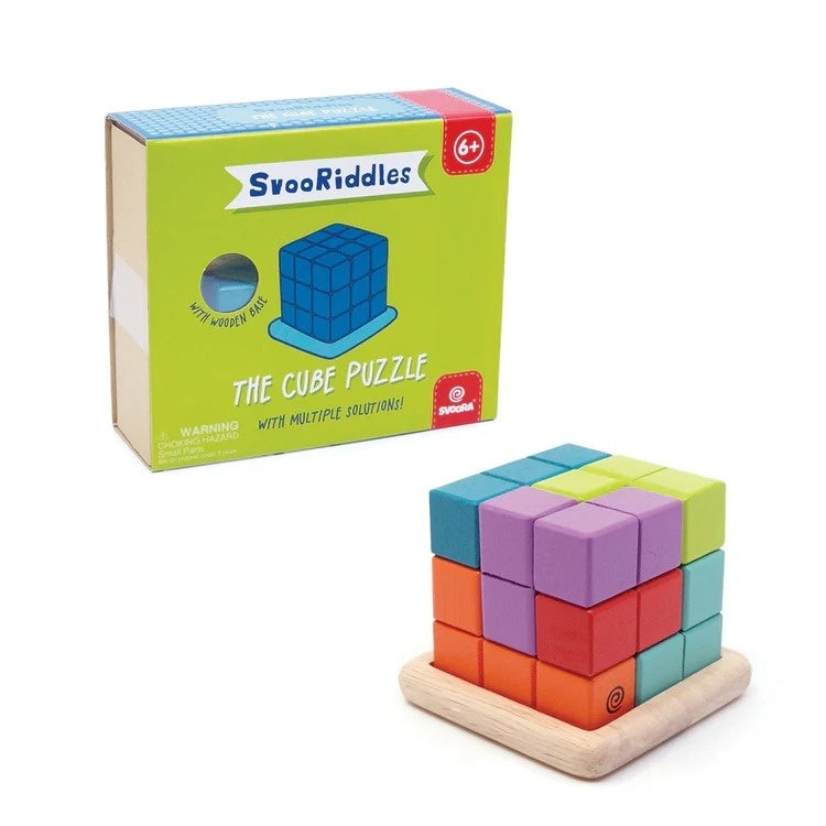 Puzzle cub 3D colorat din lemn, Svoora - Imagine 1 [ps:8eeef80e-c39c-4be2-a1dd-5b3b23d038b5]