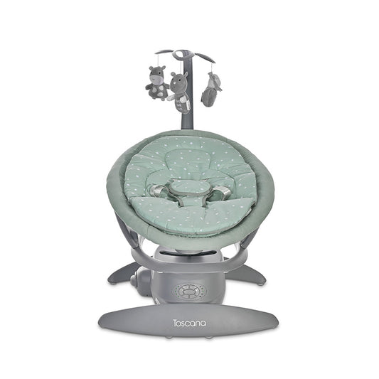 Leagăn Electric Rotativ Lorelli Toscana, Grey Trees - Frosty Green Stars (1) [ps:b5e3561d-9448-45a7-b251-6fd997580d88]