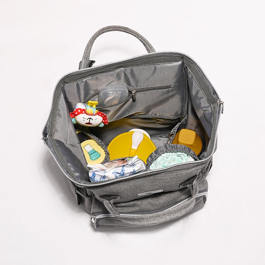 Rucsac Accesorii Bebeluși Lorelli Tina, Pink & Grey - Gri (1) [ps:0e8216c3-c3ab-4bd3-a124-5d6e32eb5fa0]