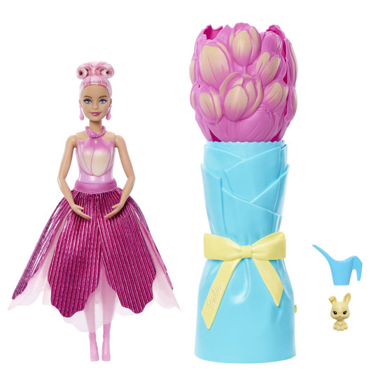 BARBIE PETAL POP SET PAPUSA BARBIE LALEA ROZ SI - Roz (1) [ps:31fe3d7c-d8e8-4b1b-952b-8abe8aa0b9f4]