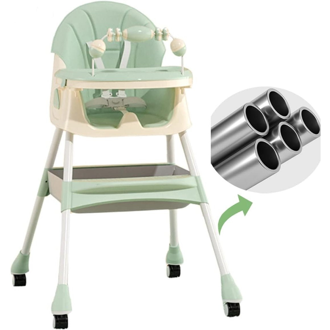 Scaun de Masa 2in1 Flippy, 6 luni - 5 ani, Albastru/Galben - Verde (1) [ps:e1cd514e-5643-4bcb-a700-906f737c4815]