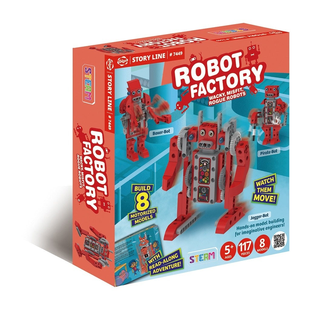 Kit STEM Fabrica de roboti, Genius Toy Gigo Toys - Imagine 1 [ps:7f62cd6f-01a2-42a1-aa02-37f64335653b]