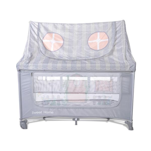 Pătuț Pliabil Lorelli Sweet Home, 2 Nivele, Beige - Grey (1) [ps:021c38a4-8ab4-49f6-a498-ca5daa342a88]