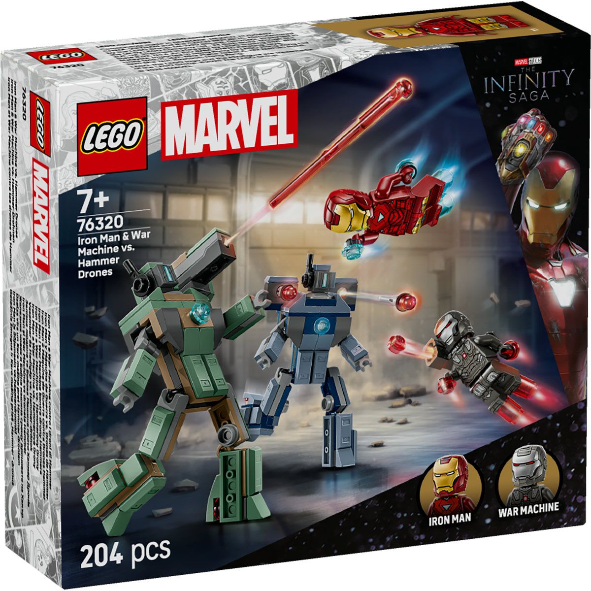 LEGO MARVEL IRON MAN SI WAR MACHINE VS DRONELE HAMMER 76320 - Imagine 1 [ps:8a3f16f3-8777-4b25-bb32-df56a5bff421]