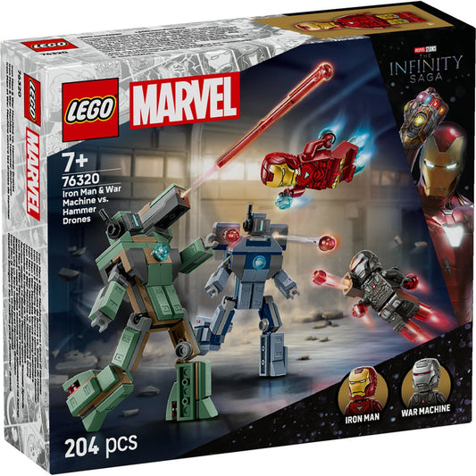 LEGO MARVEL IRON MAN SI WAR MACHINE VS DRONELE HAMMER 76320 - Imagine 1 [ps:8a3f16f3-8777-4b25-bb32-df56a5bff421]