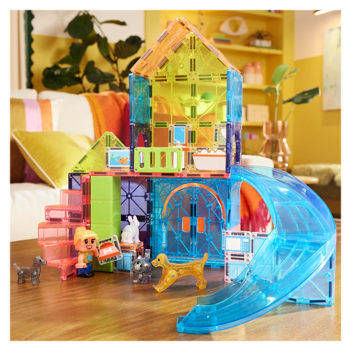 MAGNA-TILES Pet Playhouse, 50 piese - Jucărie Construcție - Default Title (1) [ps:0a371c5b-5e2c-48f7-906b-cf34ed186722]