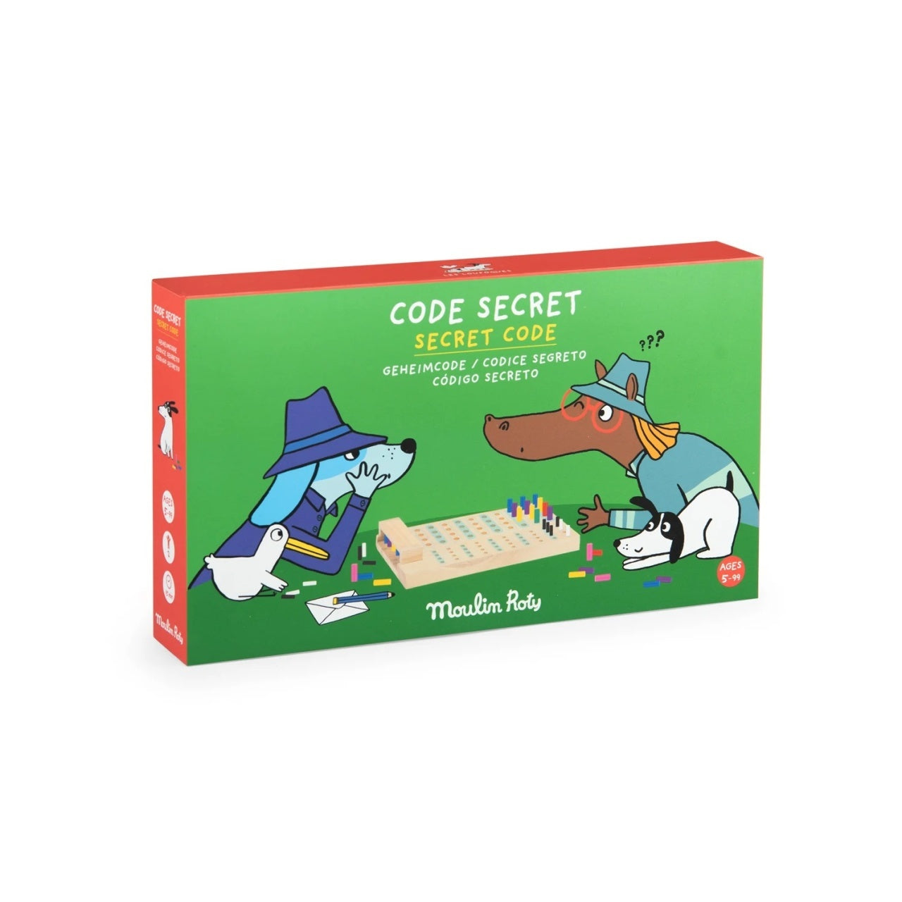 Joc logic din lemn Coduri secrete, Moulin Roty - Imagine 1 [ps:38a2cf85-3508-4334-adeb-b3dde021f8a6]